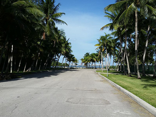 Miami, Florida - Waterfront road